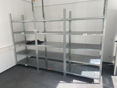 1 Pos. Fachbodenregale, ca. 3 lfd. m